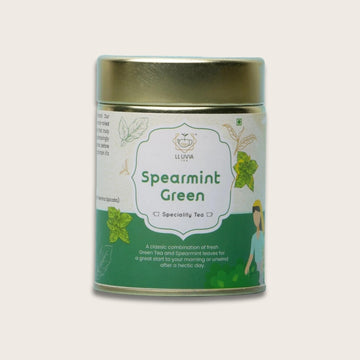 Spearmint Green Tea - Refreshing and Aromatic Blend - Premium Green Tea Leaves with Spearmint - Antioxidant-Rich and Invigorating - Perfect for Relaxation and Wellness - Buy Now