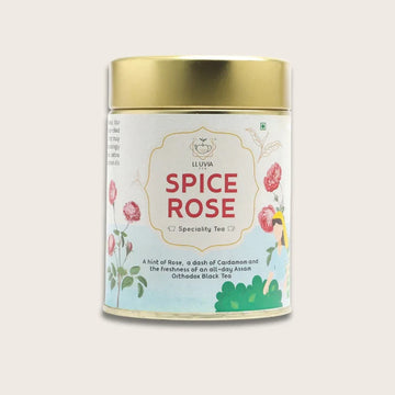 Premium Rose Tea Collection by Lluvia Tea – Handpicked Assam Rose Infusion, Aromatic Floral Blend, Natural Herbal Tea for Relaxation, Wellness & Detox