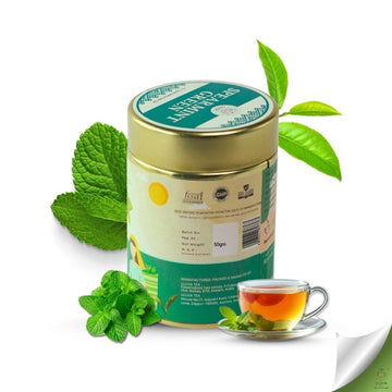 Spearmint Green Tea - Helps with PCOD/PCOS | Improves Gut Health (50gm)