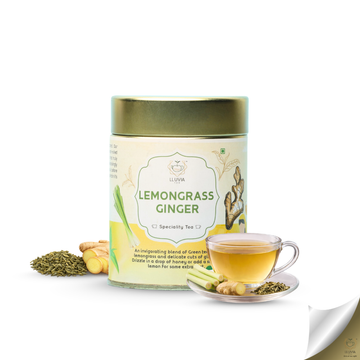Lemongrass Ginger Green Tea - Calmness I Relaxation of Mind I Weight Loss (50 gm)