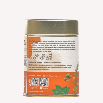 Rooibos Bliss Tea - Improves Skin Health | Digestive Support | Caffeine-Free Energy (50 gm)