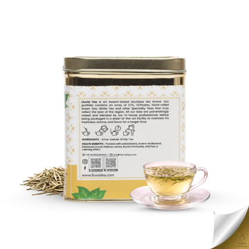 Silver Needles White Tea | Handplucked Antioxidants (50gm)