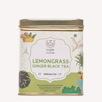 Lemongrass Ginger Black Tea - Detoxifies | Stress Relieve | Weight Loss (70gm)