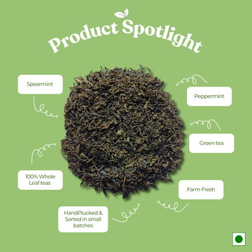 Spearmint Green Tea - Helps with PCOD/PCOS | Improves Gut Health (50gm)