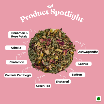 Period Perfect Tea | Women's Wellness Herbal Tea | Supports Menstrual Comfort | 50g
