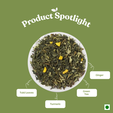 Tulsi Troika – Adaptogenic Herbal Wellness Tea | Relives Stress (50gm)
