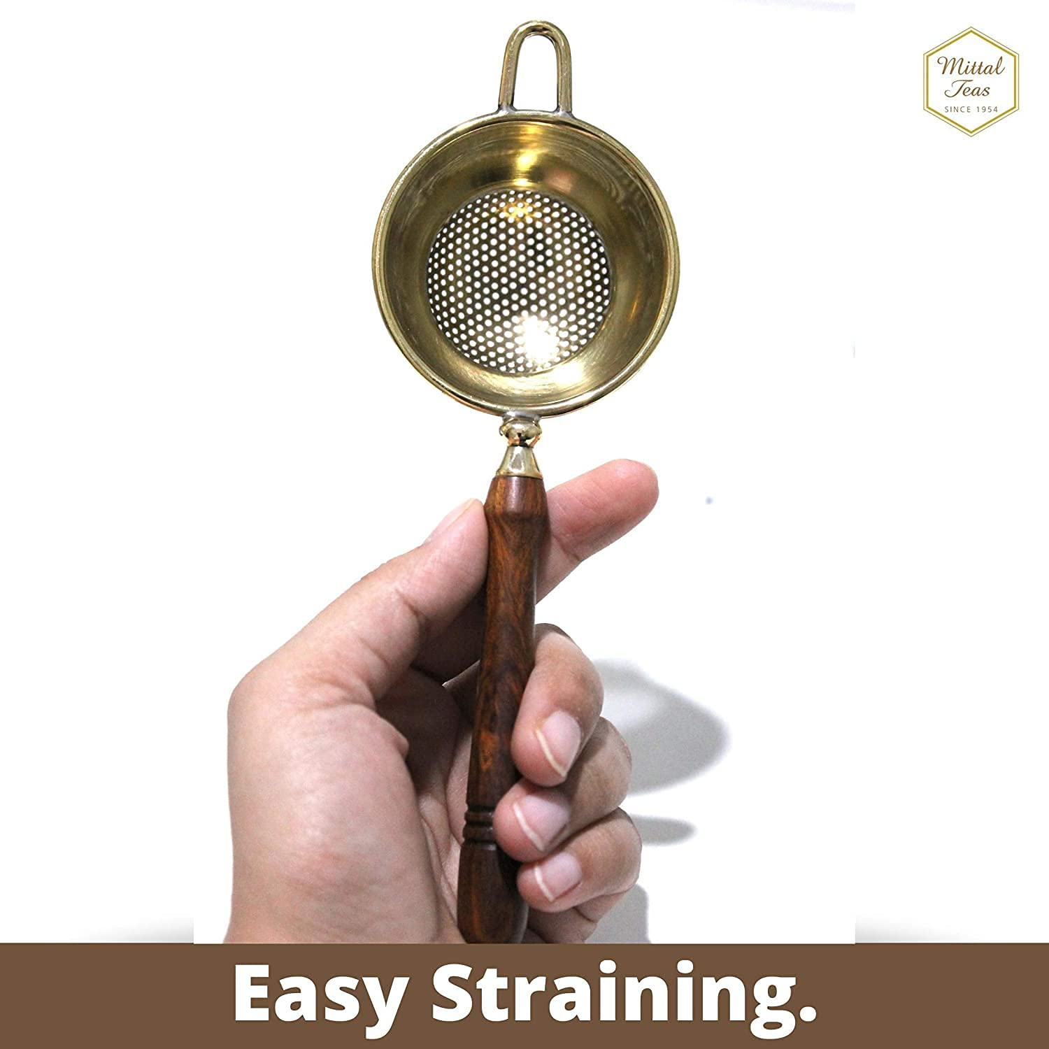 Brass Tea Strainer thumbnail 2