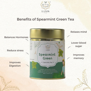 Spearmint Green Tea - Helps with PCOD/PCOS | Improves Gut Health (50gm)