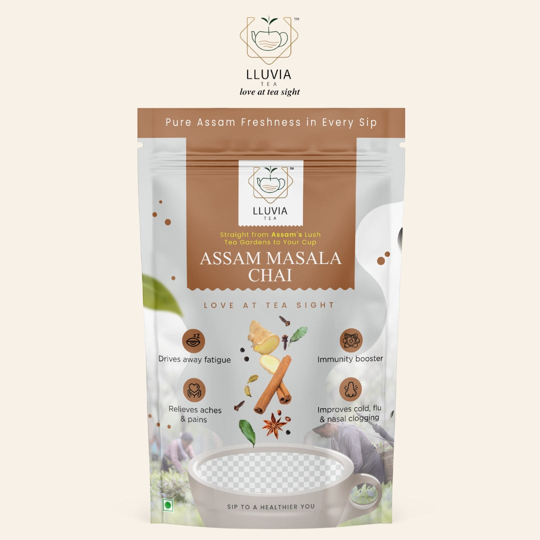 Assam Masala Chai Zipper - Treat Cold & Flu | Increases Mental Alertness | Aids Digestion (150 gm)