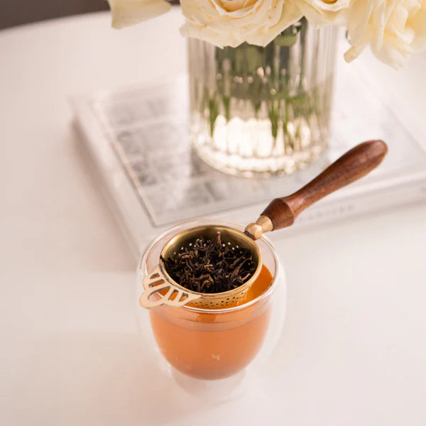 Brass Tea Strainer With Handle image 2