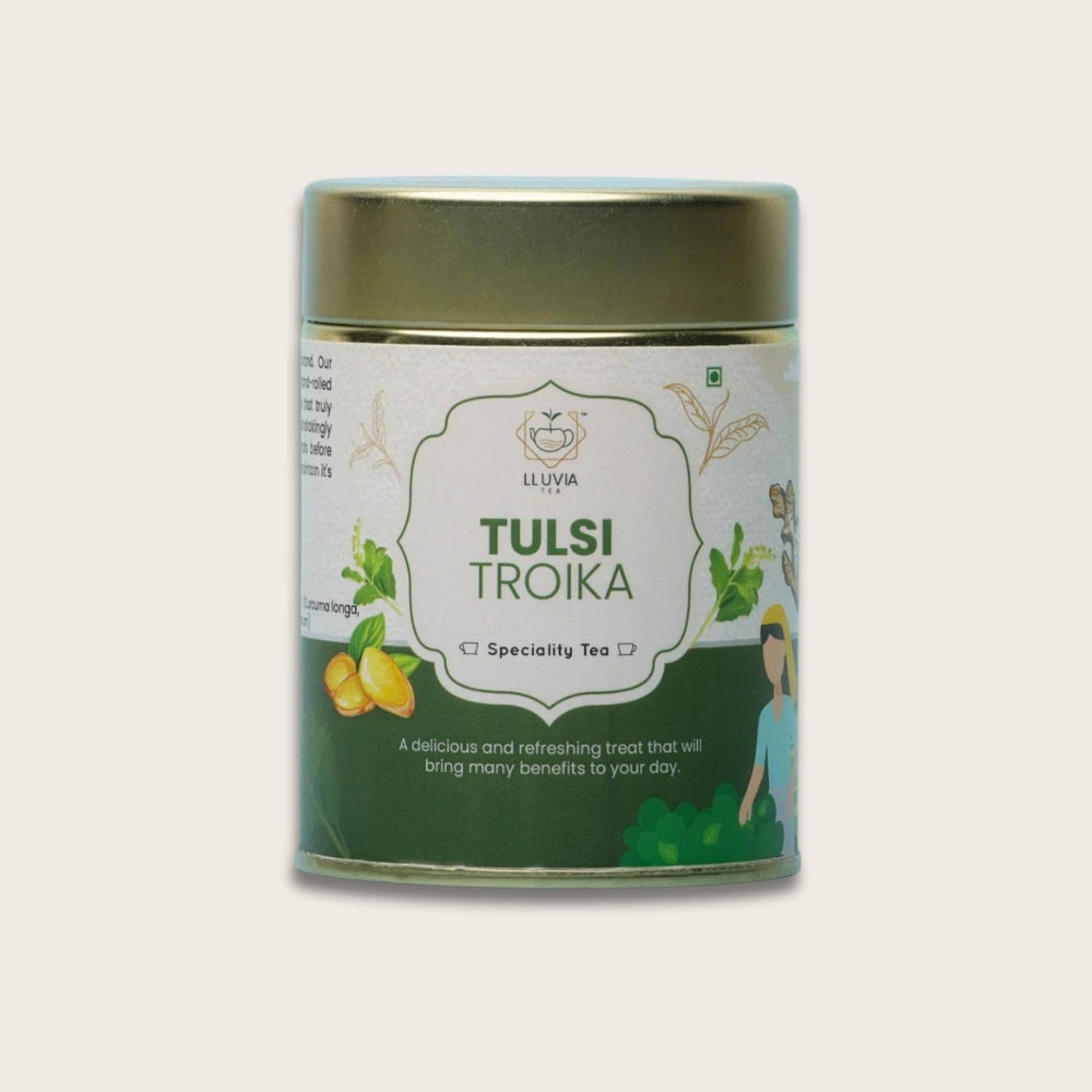 Tulsi Turmeric Tea - Herbal Blend with Holy Basil and Turmeric - Anti-Inflammatory and Immune-Boosting - Organic Ingredients - Perfect for Wellness and Relaxation - Buy Now