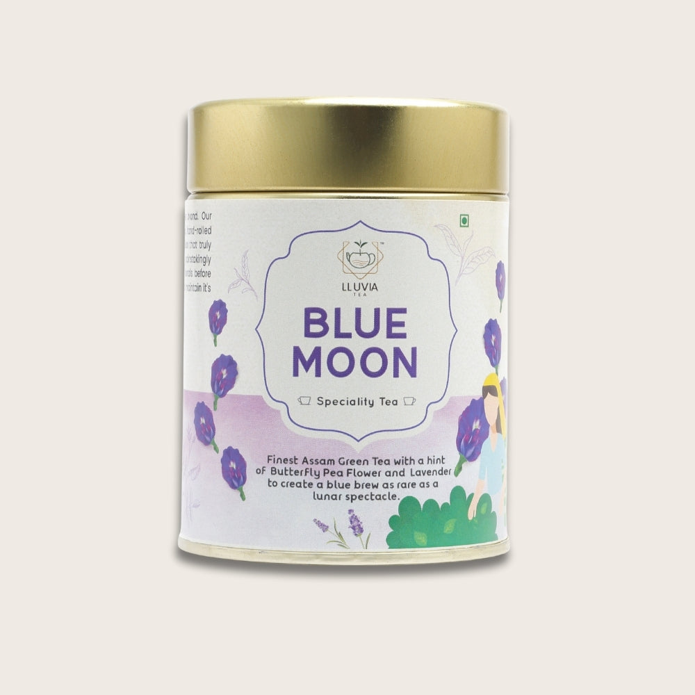 Lluvia Tea's Blue Tea. Made from premium butterfly pea flowers, this antioxidant-rich blue tea